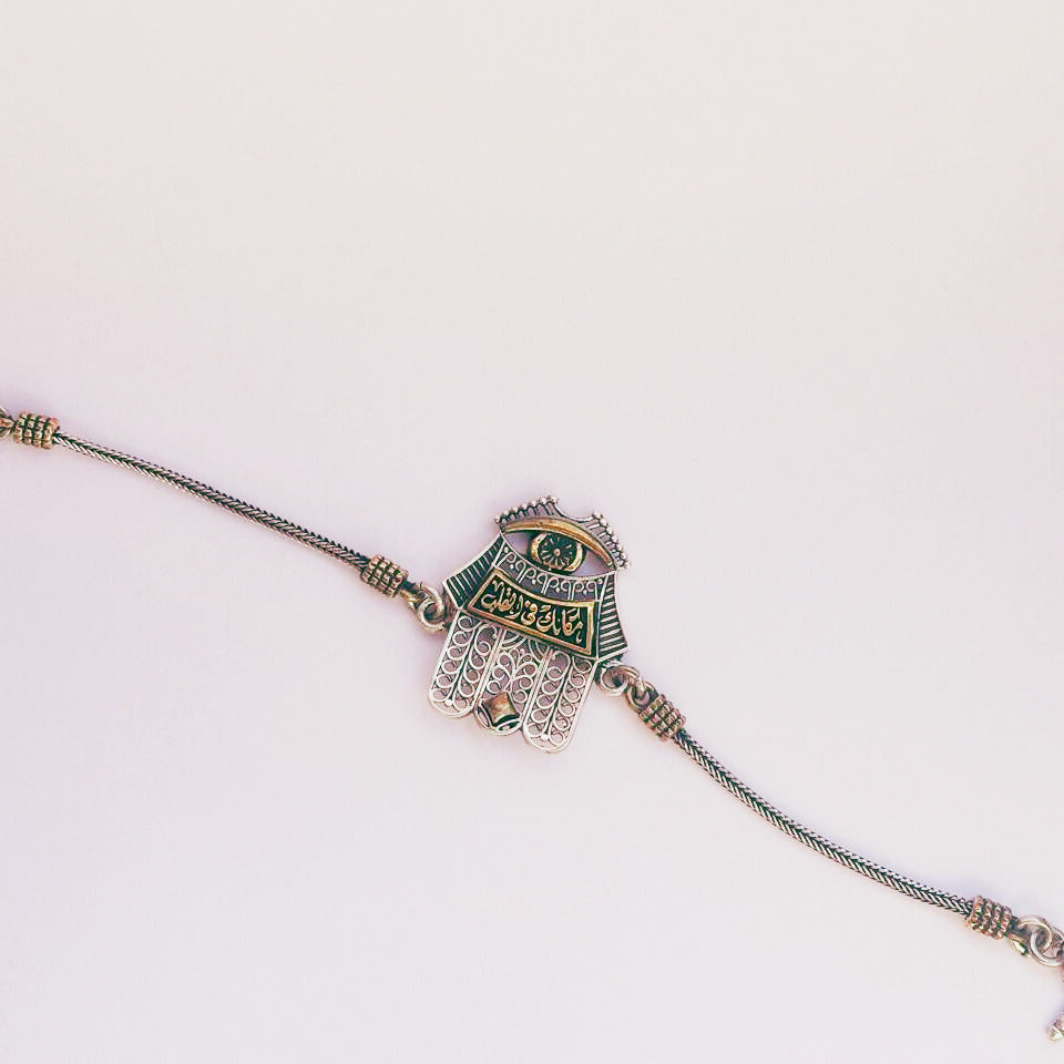 Hand Silver Bracelet