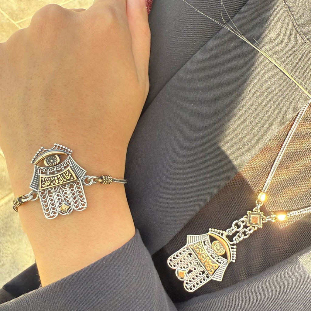 Hand Silver Bracelet