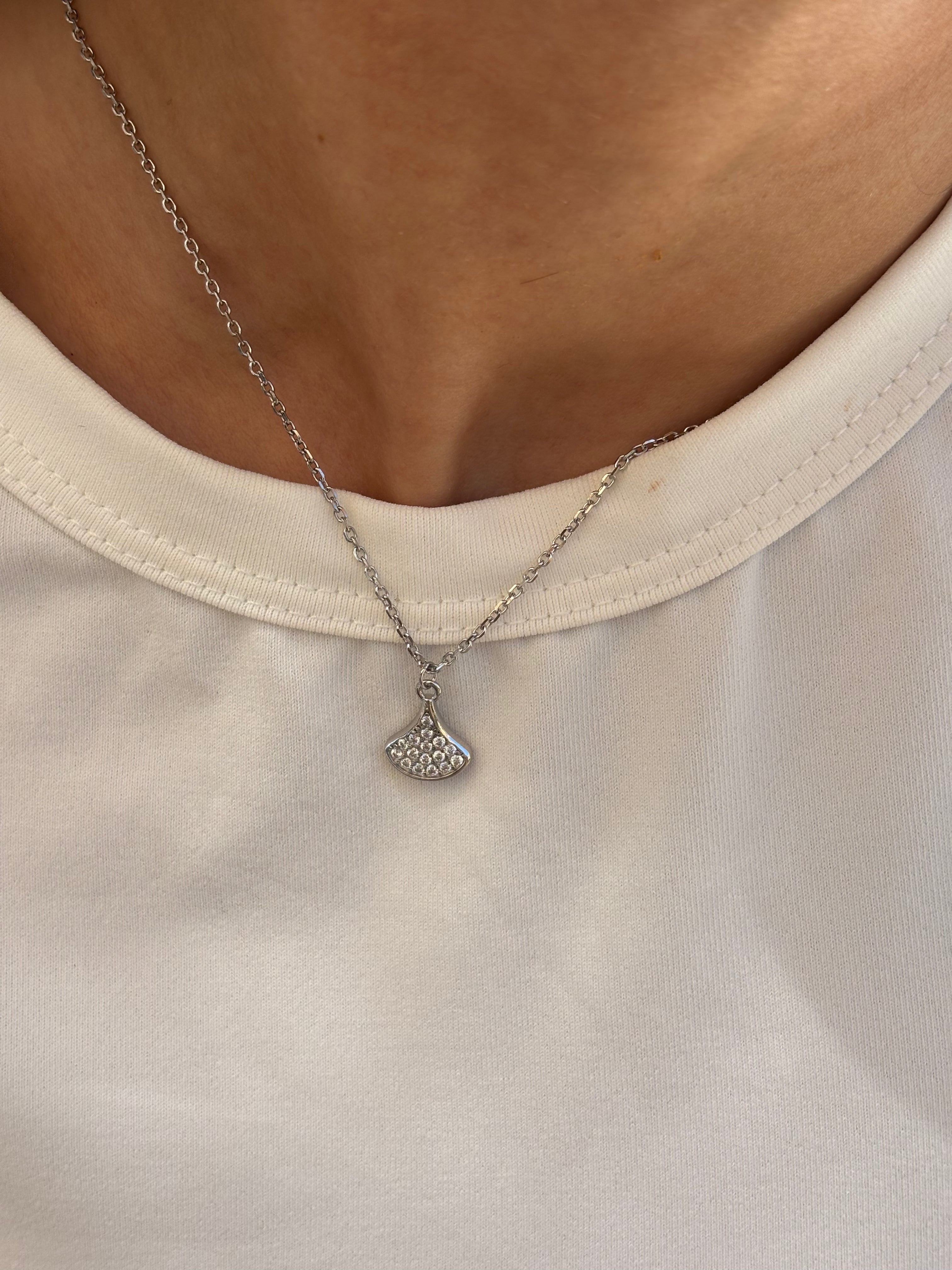Lotus Zircon Necklace