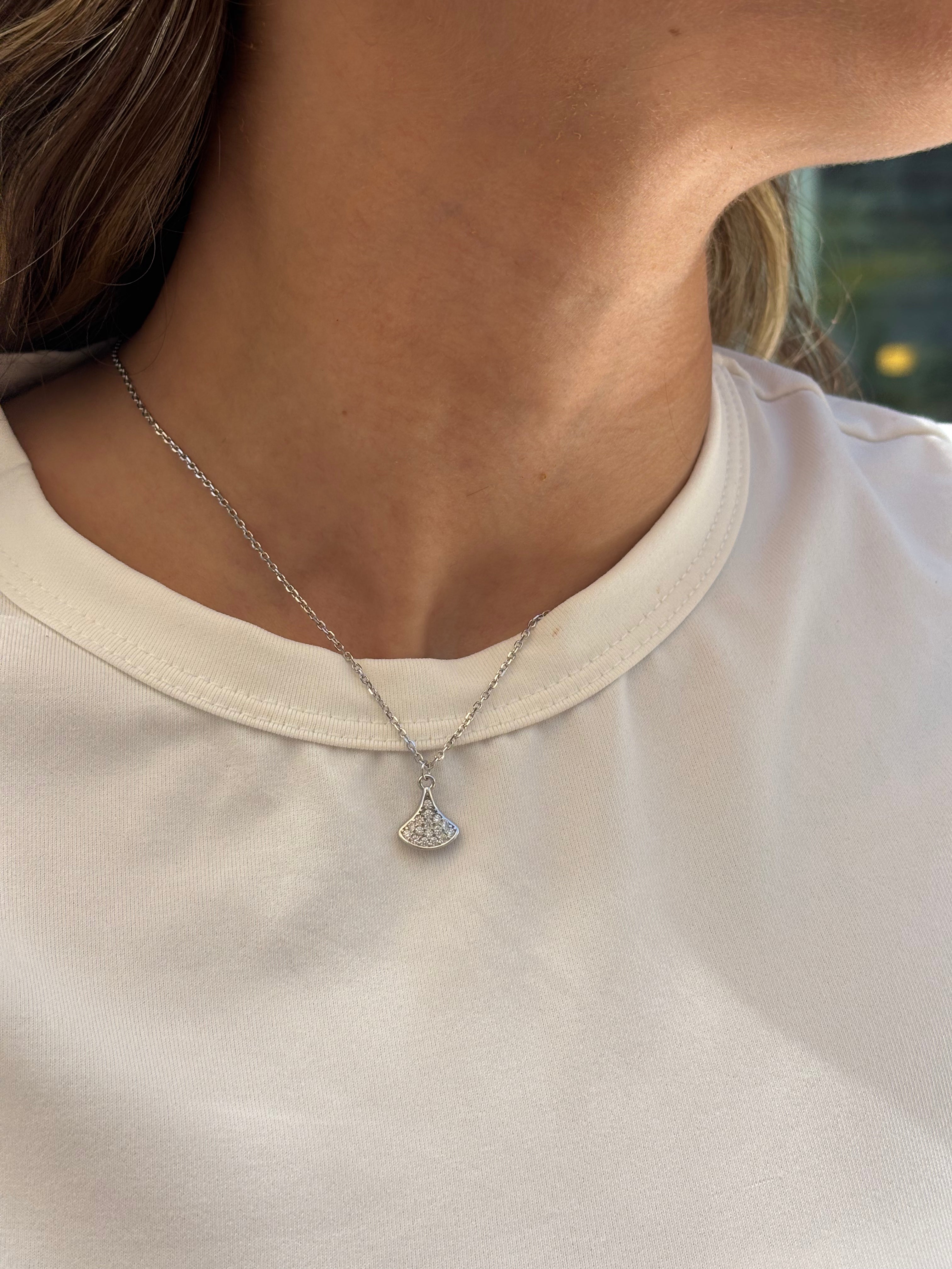 Lotus Zircon Necklace