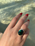 Emerald Tear drop Ring