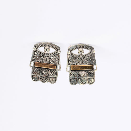 Arabian Heritage  Silver Earrings