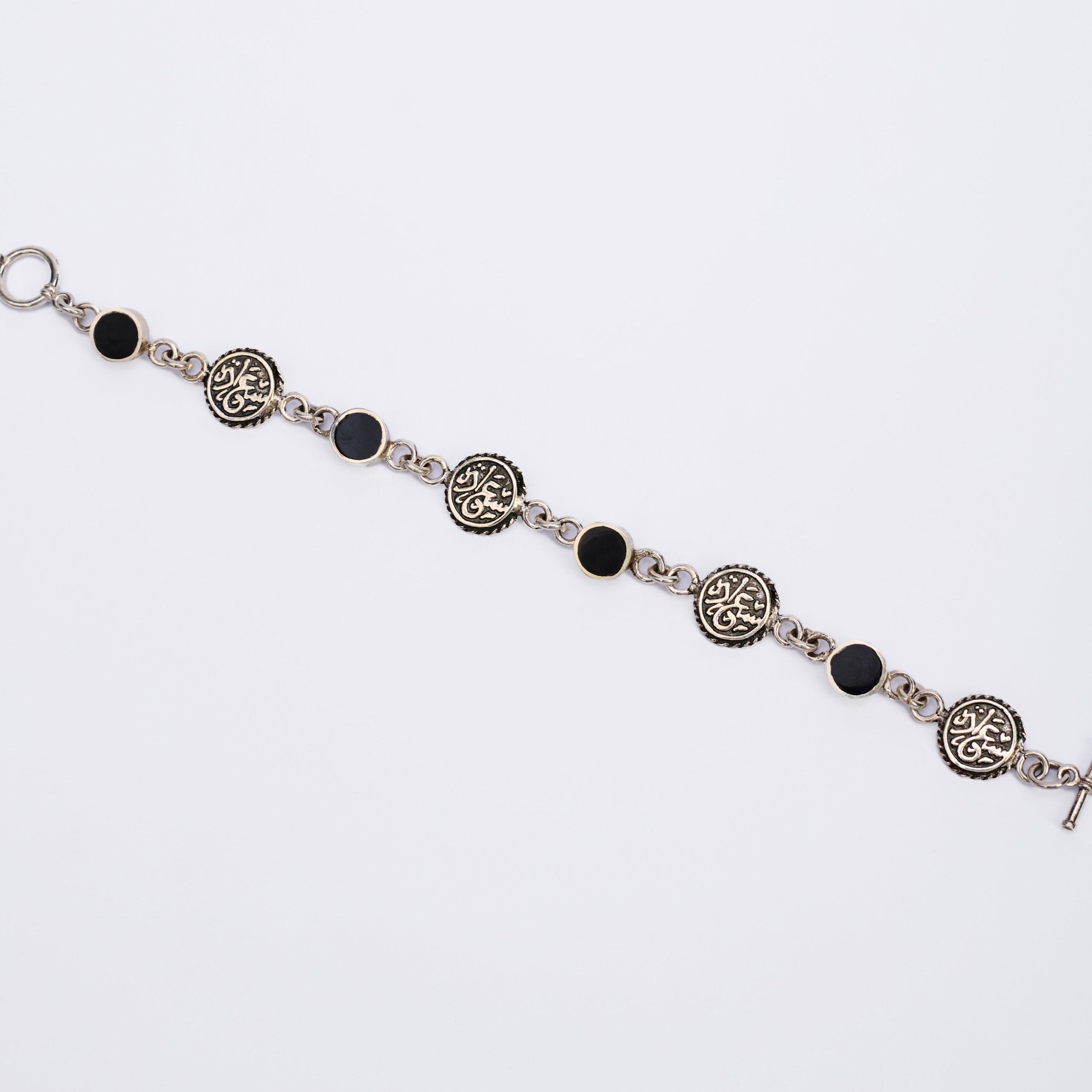 Arabic Silver 925 Bracelet"سعاده "