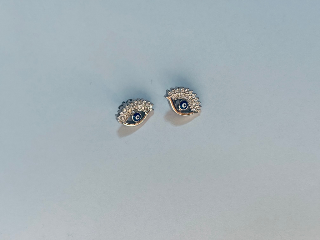 Silver Eye Earrings