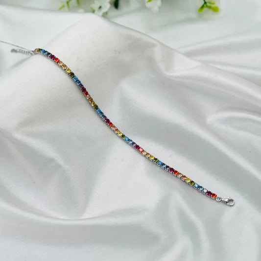 Colored Tennis Bracelet