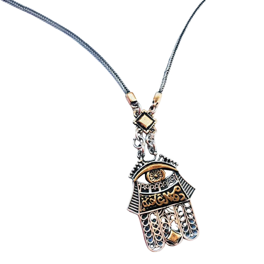 Hand Silver Necklace