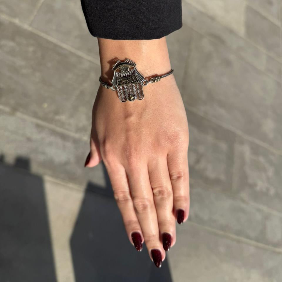 Hand Silver Bracelet